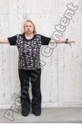 Whole Body Woman T poses White Casual Average